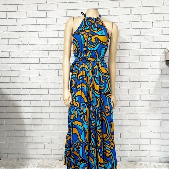 Zara Women’s Cotton Printed Halter Dress